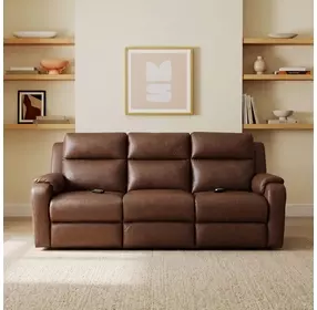 Davidson Cafe 87" Zero Gravity Triple Power Reclining Sofa with Massage