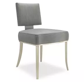 Reserved Seating Pewter Upholstered Side Chair Set of 2
