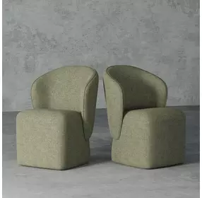 Bongo Quartermaster Sage Dining Chair Set of 2