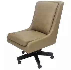 DC-131 Lotus Cream Leather Desk Chair