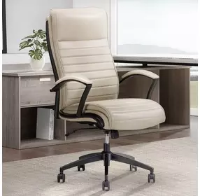 DC-370 Antique Linen Leather Desk Chair