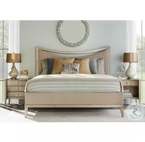 Cove Mica Upholstered California King Panel Bed