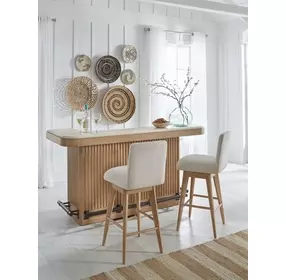 Escape Glazed Natural Oak 78" Bar
