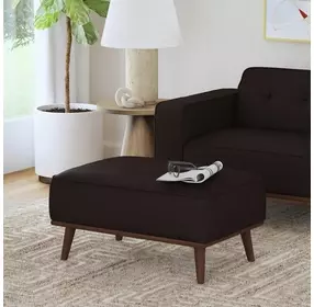 Fate Pebble Brown Upholstered RecPebble Tangular Ottoman