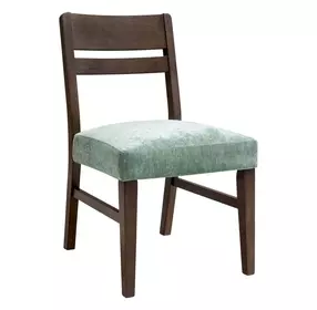 West End Sage Green and Saddle Brown Upholstered Ladder Back Side Chair Set of 2