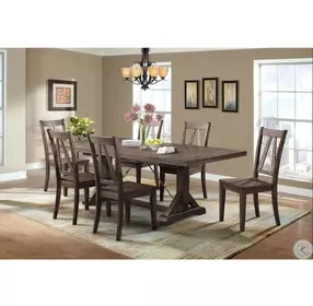 Flynn Dark Walnut Extendable Rectangular Dining Table