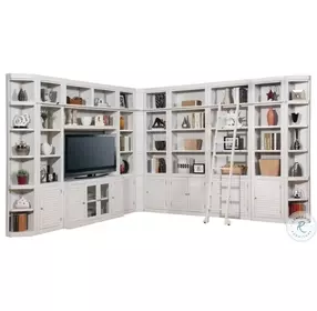 Rawlins Cottage White 12 Piece L Shape Entertainment Wall