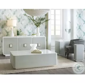 Atlantis Gray And White Accent Table