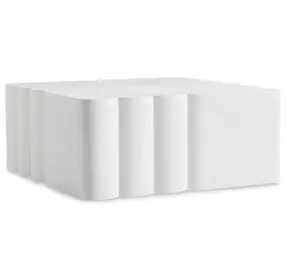 Monterosso Natural Stonecast Outdoor Square Cocktail Table