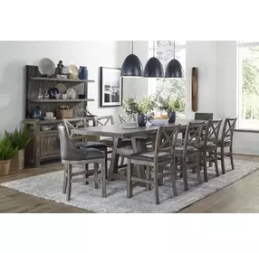 Lodge Black Swivel Counter Height Sling Chair Set of 2