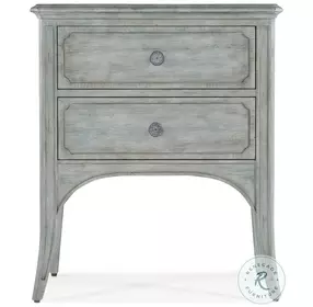 Charleston Waterscape Blue 2 Drawer Accent Table