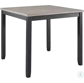 Kona Gray And Black 5 Piece Counter Height Dining Room Set