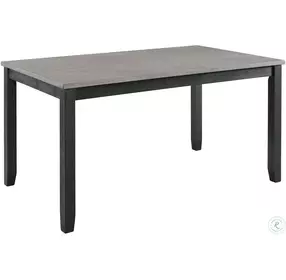 Kona Gray And Black 5 Piece Dining Room Set