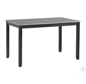 Kona Gray And Black 6 Piece Counter Height Dining Room Set