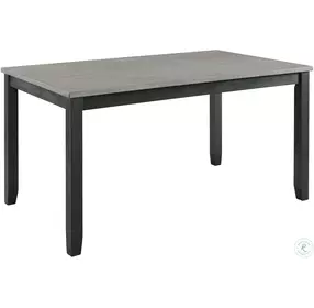 Kona Gray And Black 6 Piece Dining Room Set