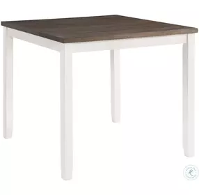 Kona Brown And White 5 Piece Counter Height Dining Room Set