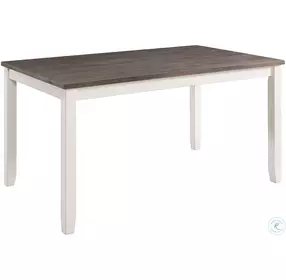 Kona Brown And White 6 Piece Dining Room Set