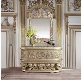 Vatican Champagne Silver 2 Door Server