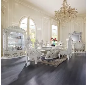 Adara Antique White 2 Door Server