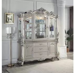 Bently Champagne 5 Door Buffet and Hutch with LED