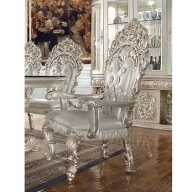 Sandoval Beige Upholstered Arm Chair Set of 2