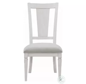 Katia Light Gray Linen and Weathered White Side Chair Set of 2
