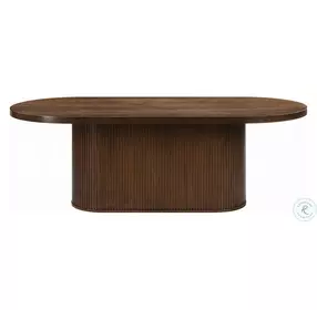 Gamarya Dark Oak Oval Dining Room Set
