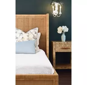 Pelham Brown Rectangular 1 Drawer Side Table