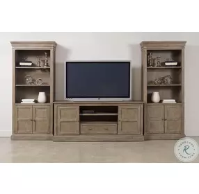 Donelson Vintage Natural 66" Entertainment Console Center