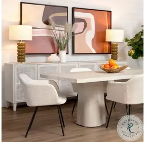 Lugan Whitewash Large Sideboard