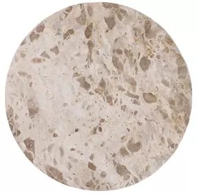 Caldwell Beige 30" Round Marble Top Bistro Table