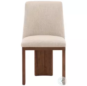 Alistai Sand And Brown Dining Chair