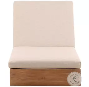 Darlen Sand And Natural Outdoor Chaise