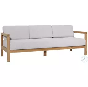 Bo Light Grey And Natural Teak Outdoor Living Room Set