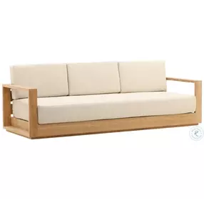 Darlen Sand And Natural Outdoor Living Room Set
