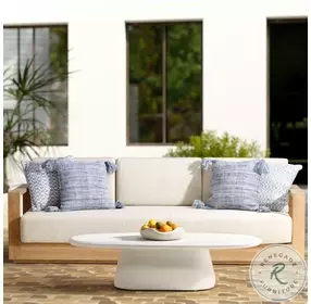 Darlen Sand And Natural Outdoor Sofa