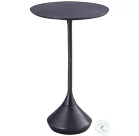 Melanctho Antique Black 22" Side Table