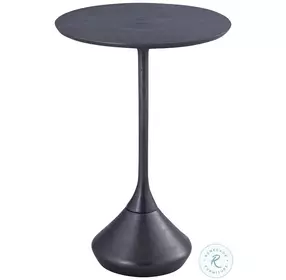 Melanctho Antique Black 19" Side Table