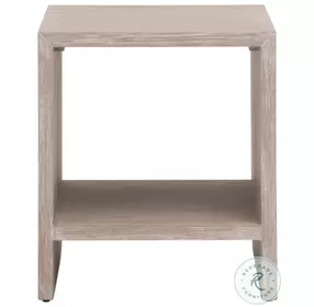 Dovetail Natural Gray End Table