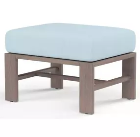 Laguna Canvas Skyline Upholstered Outdoor Rectangular Ottoman