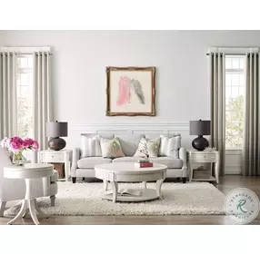 Marcella Eggshell Round End Table