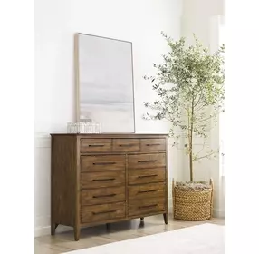 Abode Larson Medium Stain Tall 11 Drawer Dresser