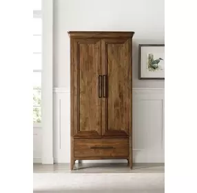 Abode Kingsley Medium Stain 2 Door Armoire
