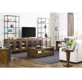 Abode Wagner Medium Stain 2 Door Accent Cabinet