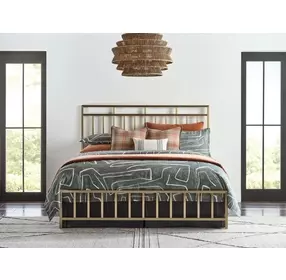 Aspire Champagne Queen Metal Bed