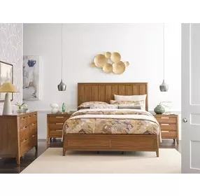 Lineage Cherry California King Panel Bed