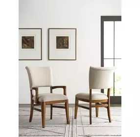 Aspire Contour Cream Upholstered Arm Chair