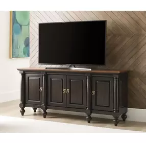 Harrison Bridgetown Black and Heritage Maple 72" TV Stand
