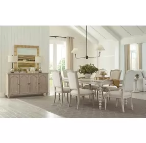 Daniella Creme Performance Fabric Arm Chair