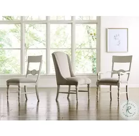 Azure Cove Egret Arm Chair Set of 2